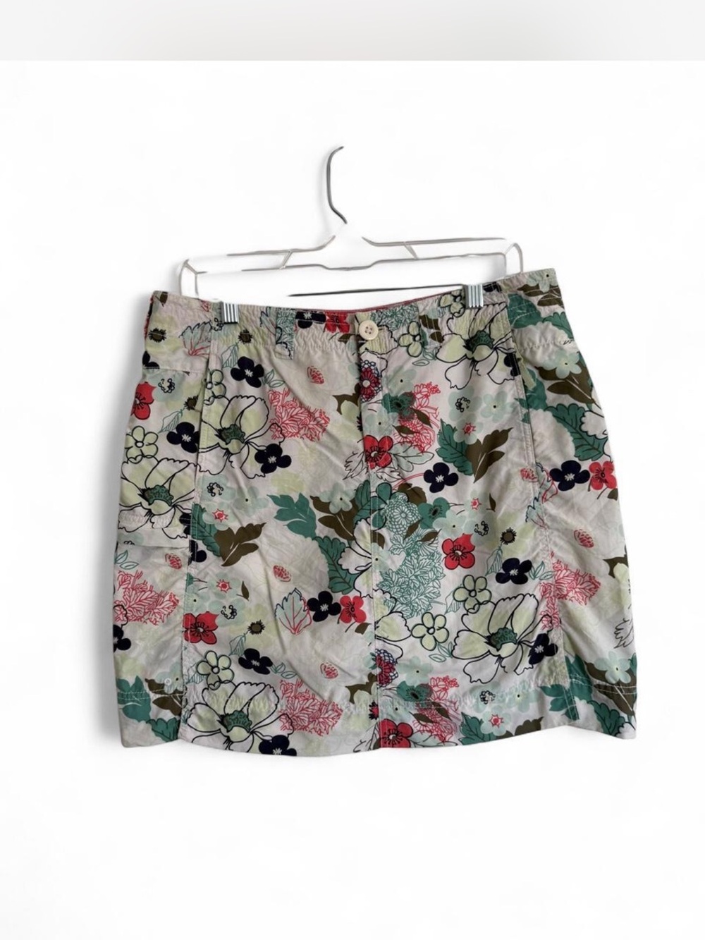 Eddie Bauer Hiking Skort Womens 8 Floral Trail Skirt Athletic Utility Gorpcore